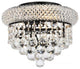 Primo 10 inch black flush mount