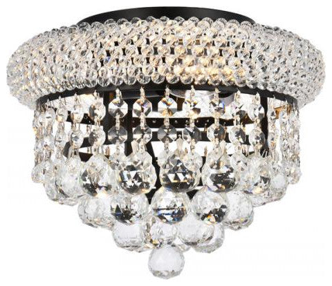 Primo 10 inch black flush mount
