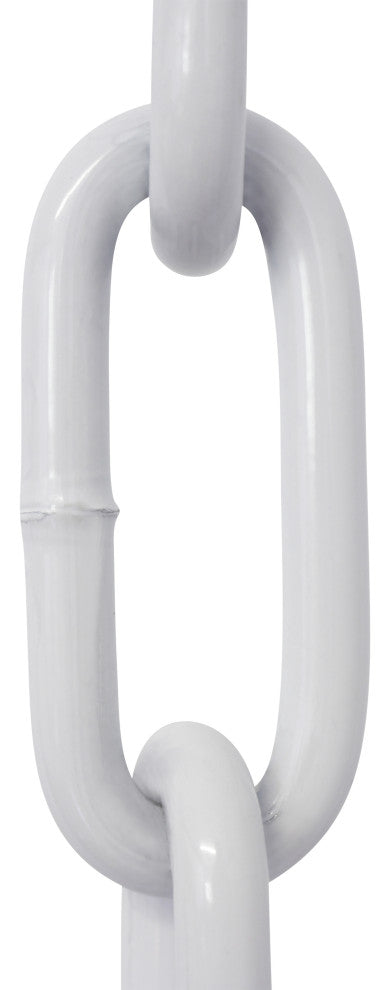 RCH Hardware Steel Standard Link Chandelier Chain, 72 Reel, White, W50