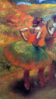 Edgar Degas Two Dancers in Green Skirts- Landscape Scenery Wall Decal