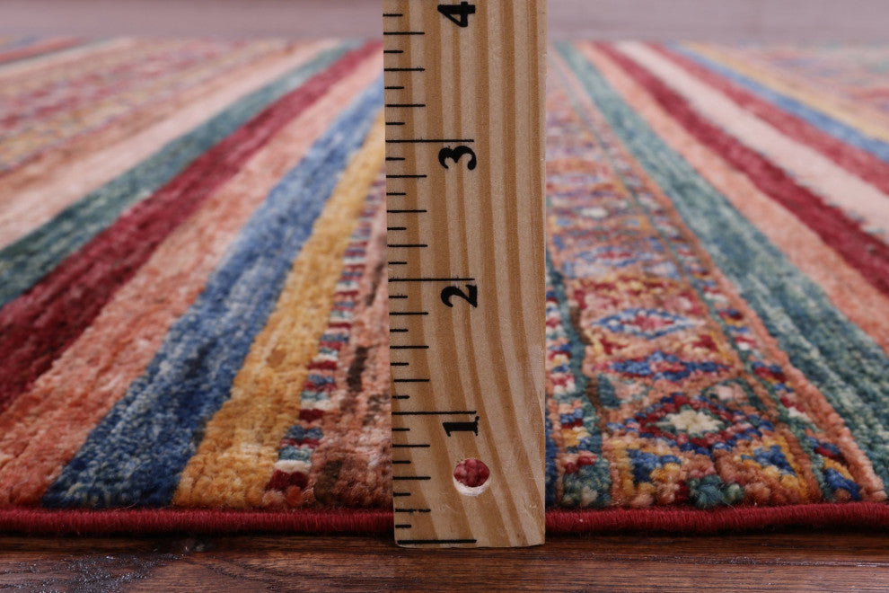 4' 0" X 6' 3" Khorjin Super Kazak Handmade Rug Q10464