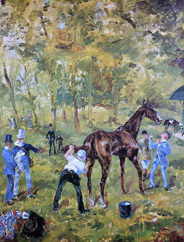 Henri De Toulouse-Lautrec Souvenir d'Auteuil, 21"x28" Wall Decal