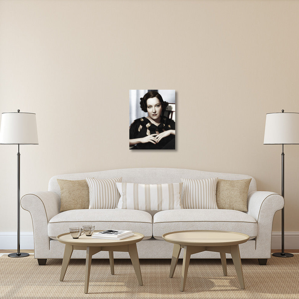 "Gloria Swanson" Stretched Canvas Giclee by Hollywood Photo Archive, 23"x30"