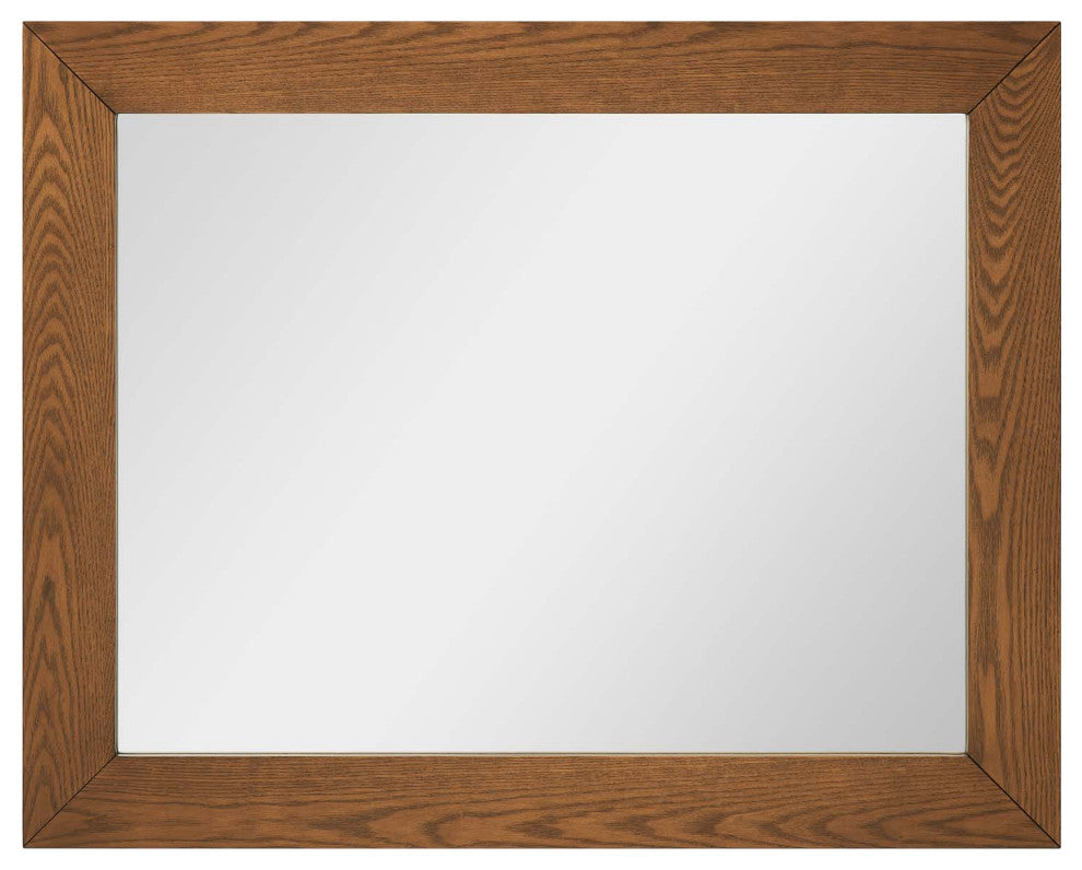 Frame Wall Mirror, Walnut, Wood, Modern, Mid Century Bedroom Living Guest Suite