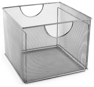 Mesh File Box, Silver
