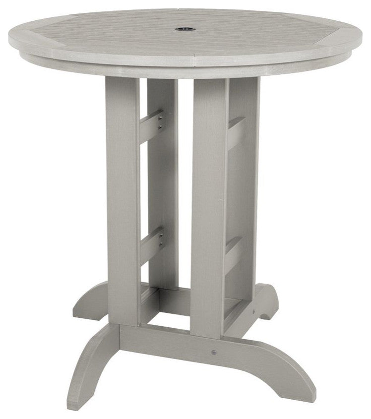 Round Counter-Height Dining Table, 36'', Harbor Gray