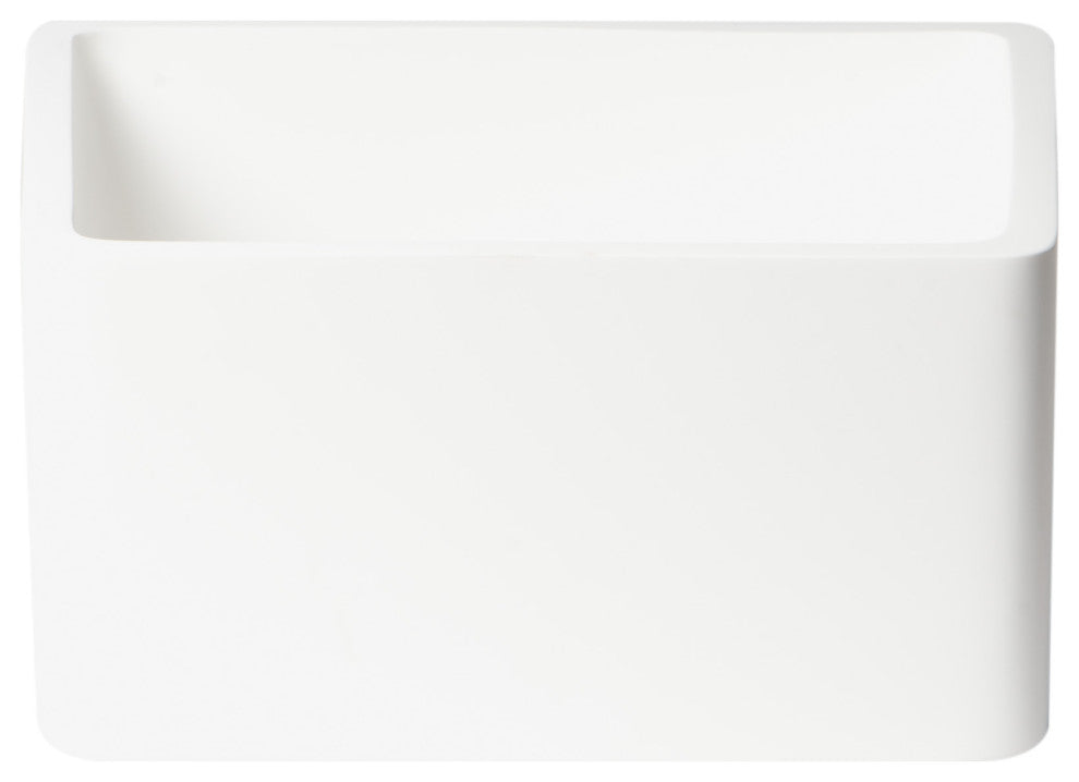 Alfi Brand White Matte Solid Surface Resin Bathroom / Shower Stool