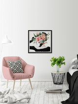 "Wild Bloom" Framed Painting Print, 18"x18"