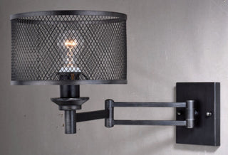 Polk Instalux Swing Arm Wall Light Warm Pewter