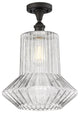 Ballston Springwater 1 Light Semi-Flush Mount, Oil Rubbed Bronze