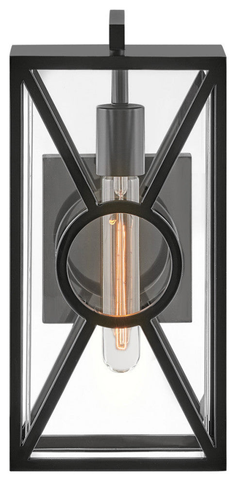 Hinkley Brixton Medium Wall Mount Lantern, Black