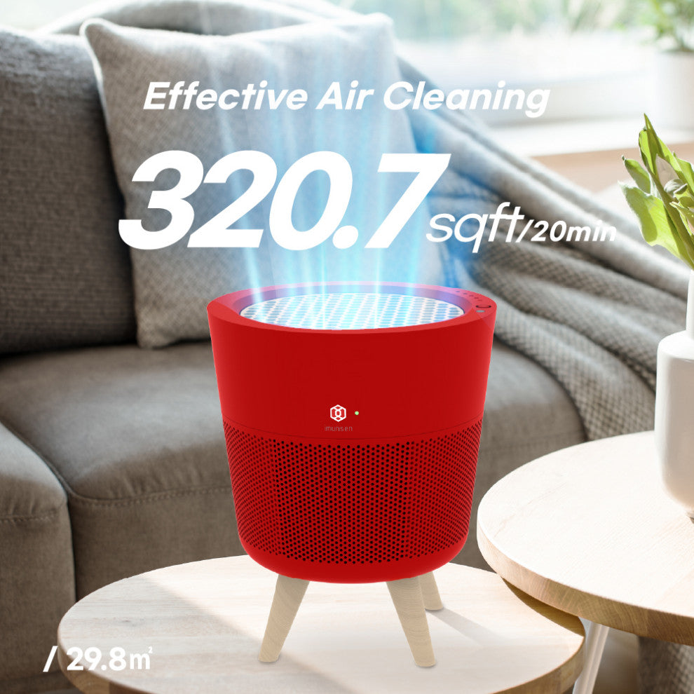 Office or Bedroom Air Purifier, Red
