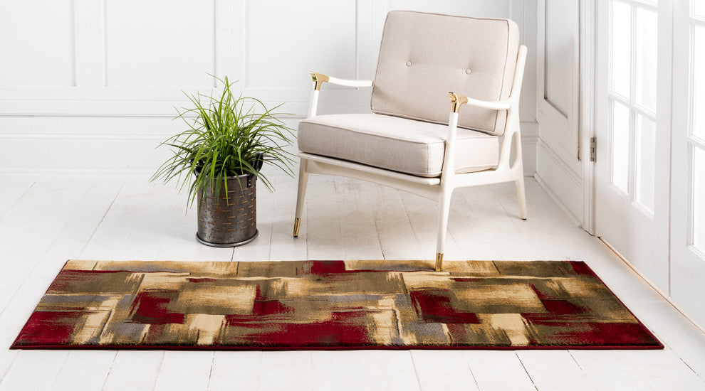 Unique Loom Multicolored Barista Timor 2' 2 x 6' 0 Runner Rug