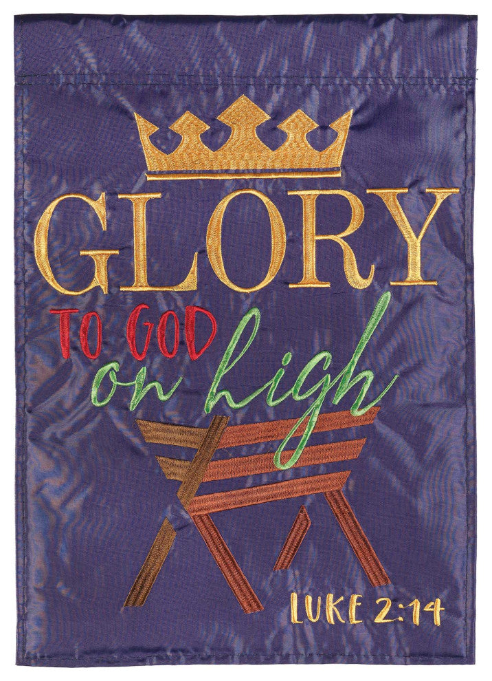 Glory To God Flag, Polyester, Garden