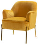 Nora Fabric Accent Chair, Mustard