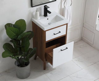 Beatrice 18" Bathroom Vanity, Matte White