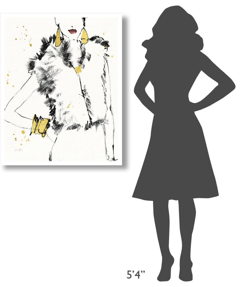 "Fashion Strokes IV" Digital Paper Print by Anne Tavoletti, 30"x37"