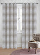 Jacquard Metro Drapery Curtain Panels, Natural, 50"x63", Set of 2