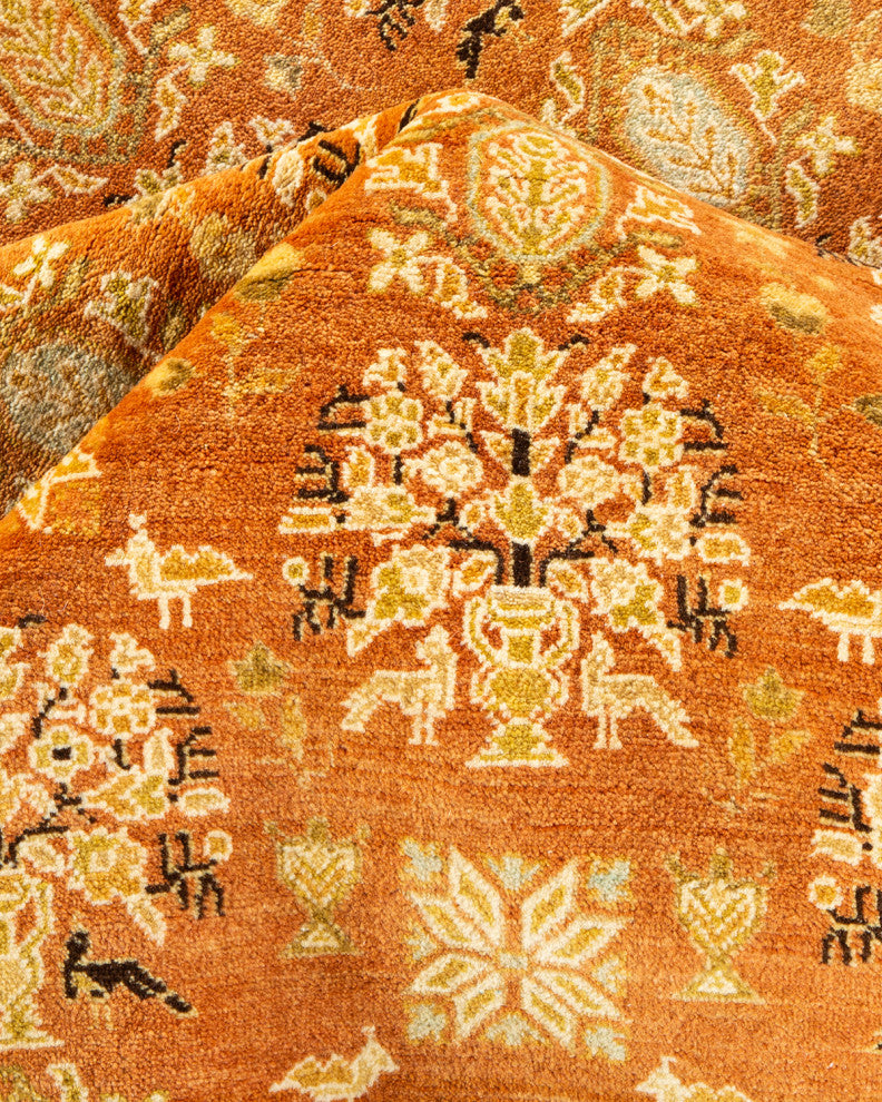 Mogul, One-of-a-Kind Hand-Knotted Area Rug, Brown, 8' 1" x 10' 2"