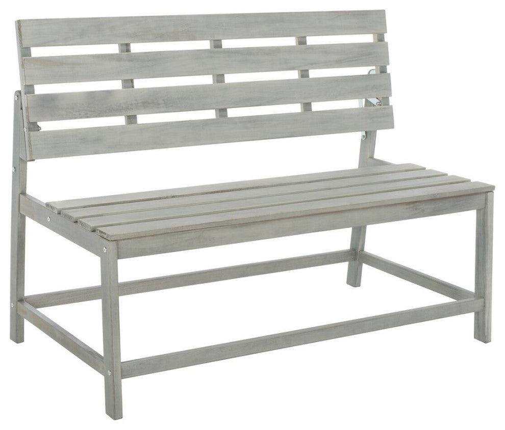 Safavieh Ruben Balcony Bench And Table, Ash Grey