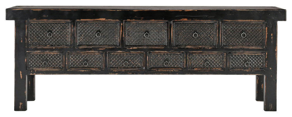 Lahey 11-Drawer Console Table by Kosas Home, Black