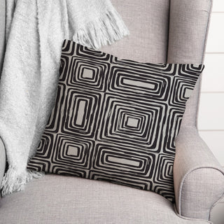 Layered Rectangles 18 x 18 Spun Poly Pillow