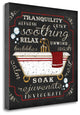 "Bath I - Black And Red" By Jennifer Pugh, Giclee Print on Gallery Wrap Canvas