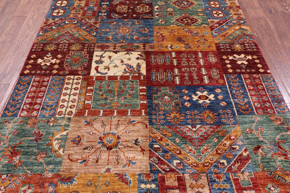 Super Kazak Handmade Wool Rug 5' 7" X 7' 7" Q11091