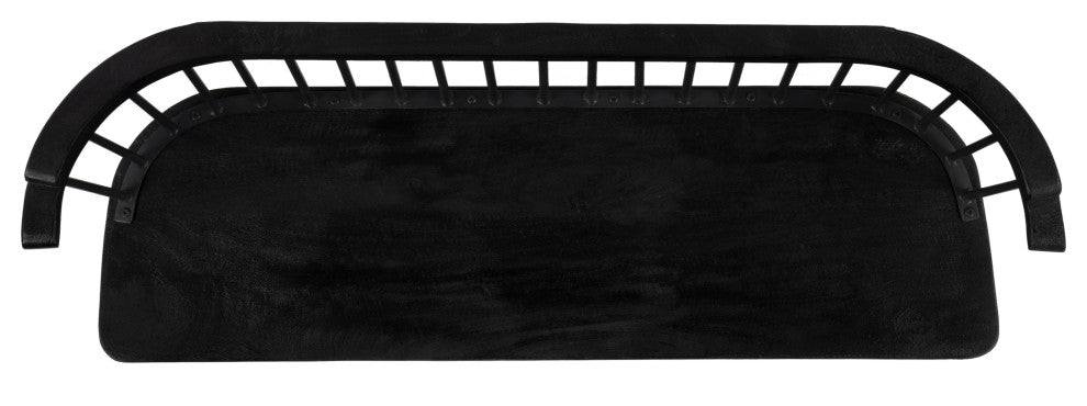 Tempe Spindle Back Bench, Black