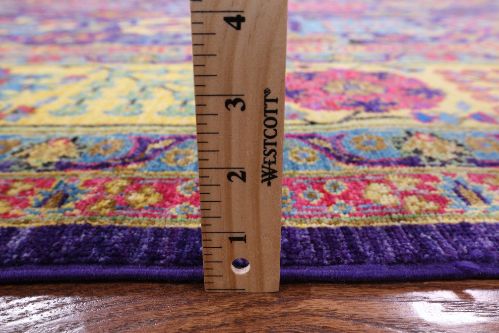 9' 2" X 11' 7" Persian Tabriz Hand Knotted Rug Q4908