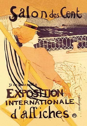 "Salon Des Cent", 24"x36", Fine Art Giclee Print