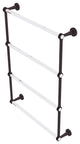 Pacific Beach 4 Tier 24" Ladder Towel Bar with Dotted Accents, Antique Bronze