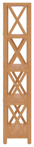 vidaXL 5-Tier Shelf Bathroom Storage Bookshelf Shelving Unit Solid Wood Oak