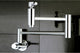 Kingston Brass Wall Mount Pot Filler Kitchen Faucet, Polished Chrome