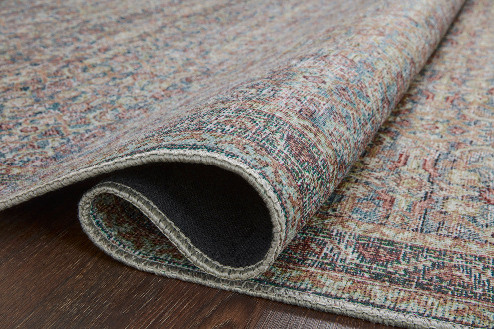Loloi II Adrian Denim / Multi 2'-6" x 9'-6" Runner Rug