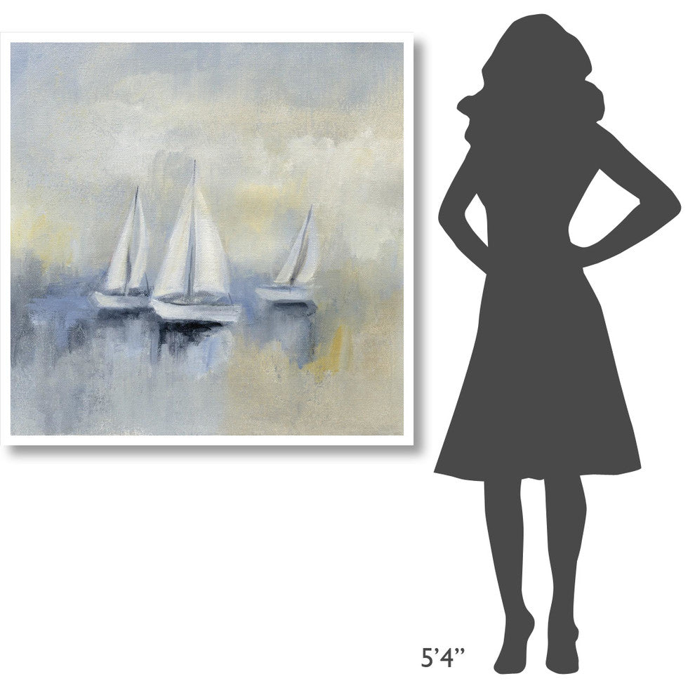 "Morning Sail II" Digital Paper Print by Silvia Vassileva, 42"x42"
