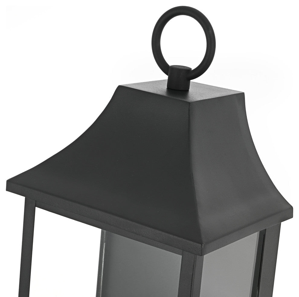 Home Living 8" Outdoor Wall Sconce, Black