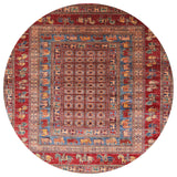 Ahgly Company Indoor Round Mid-Century Modern Area Rugs, 5' Round