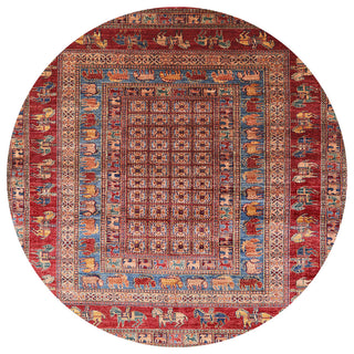 Ahgly Company Indoor Round Mid-Century Modern Area Rugs, 5' Round