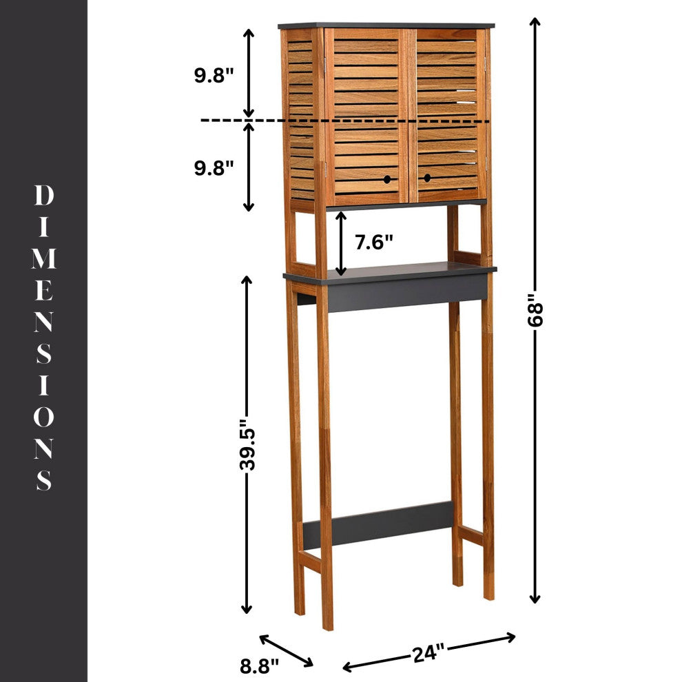 Over The Toilet Storage Cabinet, Space-Saving Bathroom Storage Cabinet, Elements 2