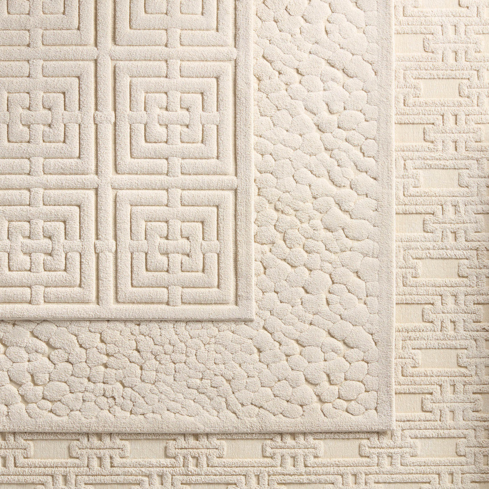 Jaipur Living Marvelle Geometric Cream Area Rug 5'3"X7'6"