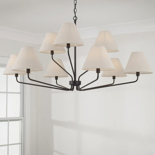 Capital Lighting 456691-713 Chadwick 9 Light 45"W Chandelier - Espresso