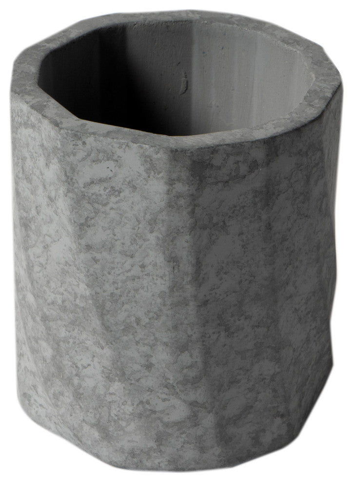 ALFI brand ABCO1019 5 Piece Solid Concrete Gray Matte Bathroom Accessory Set
