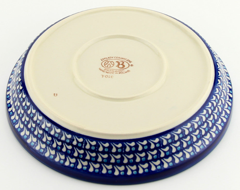 Polish Pottery Dish Pie Plate, Pattern Number: 217a