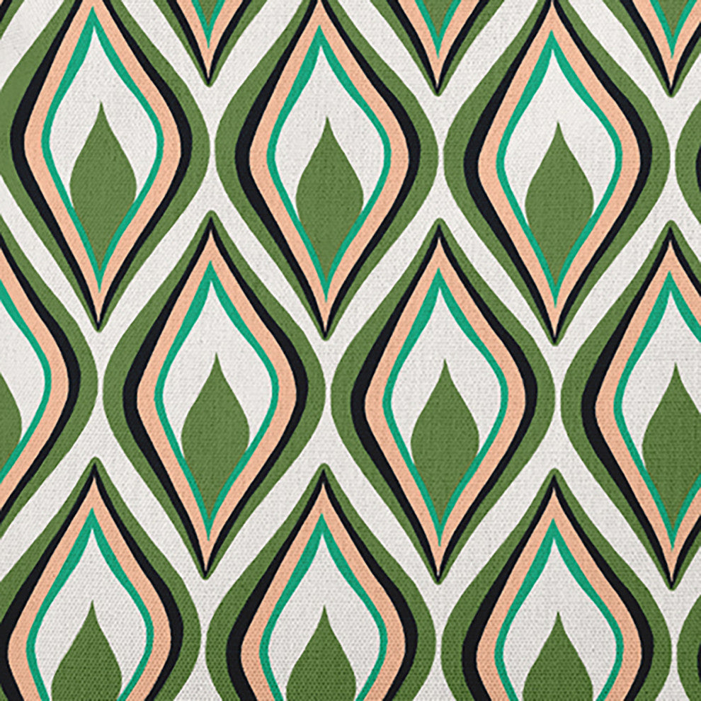 Feathers Indoor/Outdoor Throw Pillow, Scallion, 18"x18"