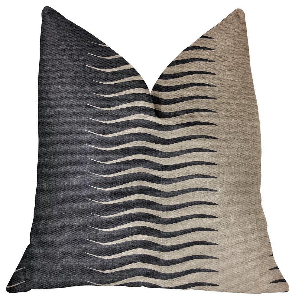 Dreamland Blue and White Luxury Throw Pillow, 20"x36" King