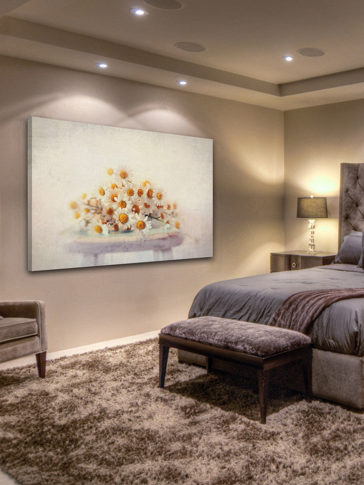 White Daisies Print on Canvas, 114x76 cm