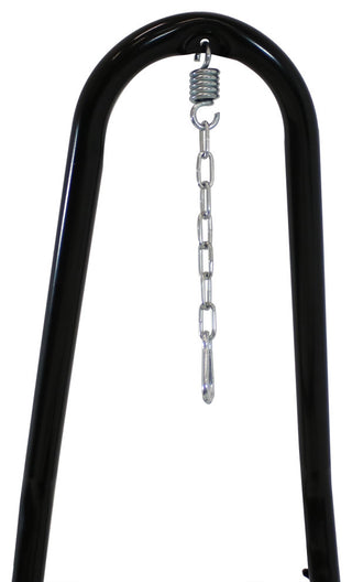 Sunnydaze Caribbean Extra-Large Hanging Hammock Chair, Adjustable Stand, Red