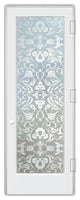 Interior Prehung Door or Interior Slab Door - Floweret - Primed - 24" x 96"...