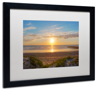 'Pierpont Sunset' Matted Framed Canvas Art by Chris Moyer